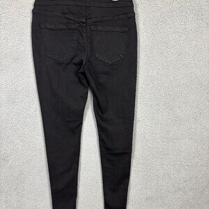 I-N-C International Concepts Womens Black Skinny Jeggings Ankle Zip Black 6 NWOT
